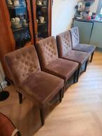 8 paarse/aubergine eetkamerstoelen, Huis en Inrichting, Stoelen, Ophalen, Gebruikt, Vijf, Zes of meer stoelen