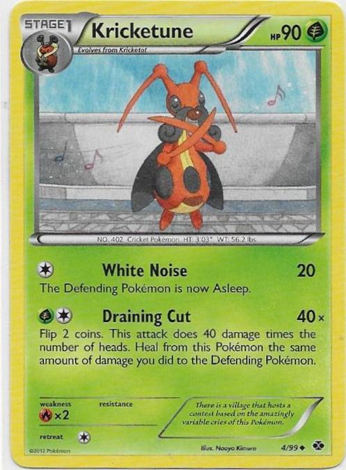 Next Destinies,  Kricketune [uncommon] 4/99, Hobby en Vrije tijd, Verzamelkaartspellen | Pokémon, Nieuw, Losse kaart, Verzenden