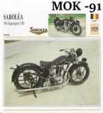 Mok91 motorkaart sarolea 500 supersport 24u ( 1929 ), Ophalen of Verzenden, Zo goed als nieuw, Motoren