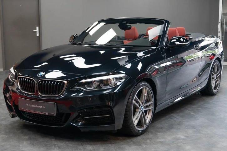 BMW 2-Serie M240i 340pk Aut 2019 Zwart, Auto's, BMW, Particulier, 2-Serie, Achteruitrijcamera, Adaptieve lichten, Airbags, Airconditioning