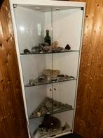 Vitrinekast met mineralen, fossielen, schedels, naturalia, Ophalen, Mineraal
