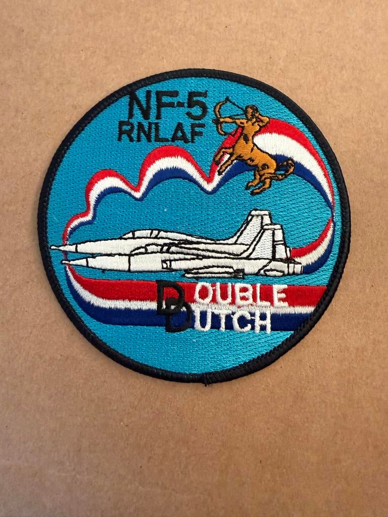NF-5 Patch | Double Dutch | 314 Squadron, Ophalen of Verzenden, Luchtmacht, Nederland, Embleem of Badge