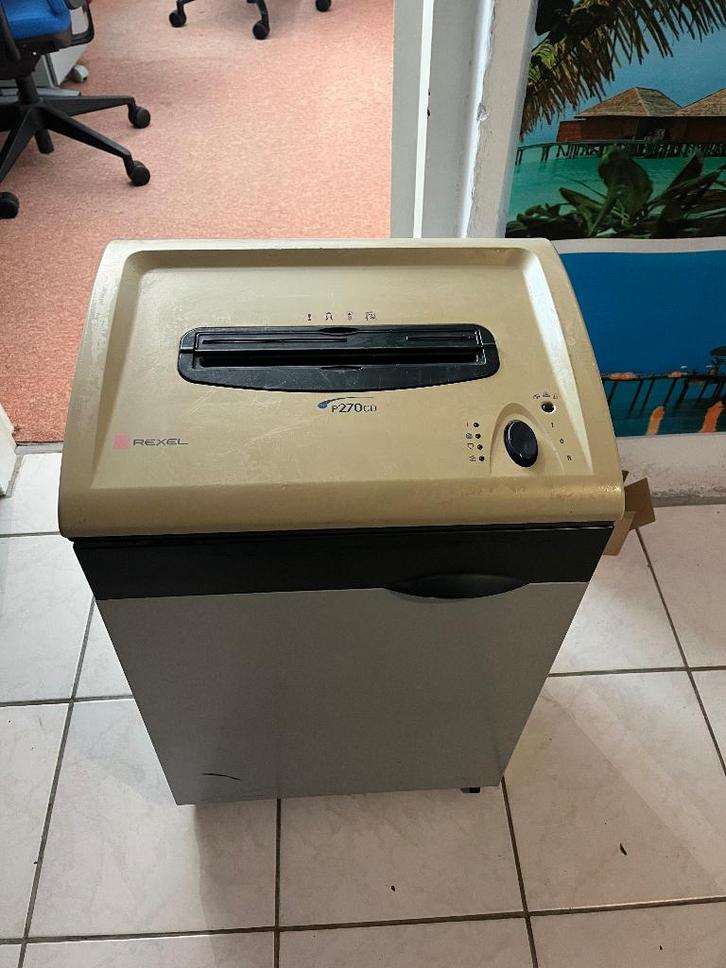 Rexel Papierversnipperaar P270CD, Diversen, Bureau-accessoires, Gebruikt, Ophalen