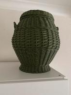 Vintage mand, Huis en Inrichting, Ophalen, Zo goed als nieuw, Rond, Riet