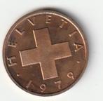 1  rappen  1979  Zwitserland. km. 46  ( 0,50  euro ), Postzegels en Munten, Munten | Europa | Niet-Euromunten, Ophalen of Verzenden