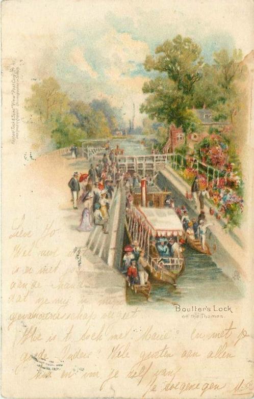 (381-210-049) Boulter's Lock, Verzamelen, Ansichtkaarten | Buitenland, Engeland, Verzenden