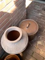 Aardewerk kruiken. + koperen ketel., Ophalen