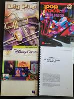 Trombone Boeken Set - Big Pop, Disney, Pop Rock + Akkoorden, Gebruikt, Les of Cursus, Ophalen of Verzenden, Populair