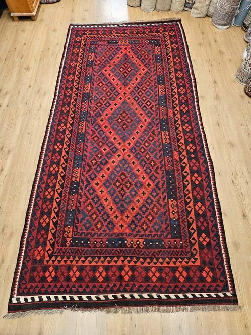 Handgeweven oosterse wollen kelim 303x144, Huis en Inrichting, Stoffering | Tapijten en Kleden, Nieuw, 100 tot 150 cm, 200 cm of meer