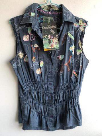 Desigual stoere mouwloze top - S/M beschikbaar voor biedingen