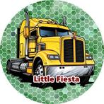 L249 icing frosting vrachtwagen 20cm eetbare taart print, Ophalen of Verzenden, Nieuw, Taarten, Versiering