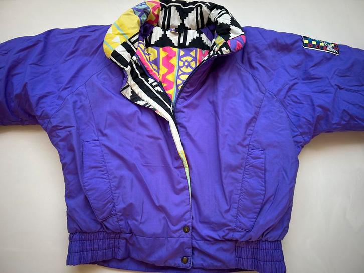 Retro Vintage Foute Skijas SKISS mt. M, Kleding | Dames, Wintersportkleding, Zo goed als nieuw, Jack, Ophalen of Verzenden