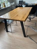 Jysk SKOVLUNDE Eettafel - Donker Eiken 90x160, Ophalen, Gebruikt, Eikenhout, 50 tot 100 cm