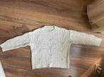 Creme/beige ajour gebreide wollen trui Massimo Dutti, Kleding | Dames, Truien en Vesten, Ophalen of Verzenden, Zo goed als nieuw