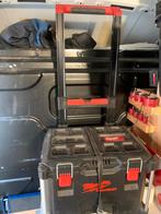 Milwaukee Packout Trolley met Vaste Opbergkoffer, Ophalen, Gebruikt