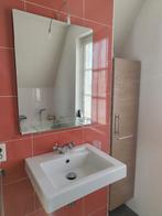 Wastafel met spiegel en planchet, Ophalen, Gebruikt, Wastafel