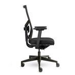MN Almeria Bureaustoel Zwart Zwart Netweave, Zwart, Nieuw, Ophalen of Verzenden, Bureaustoel