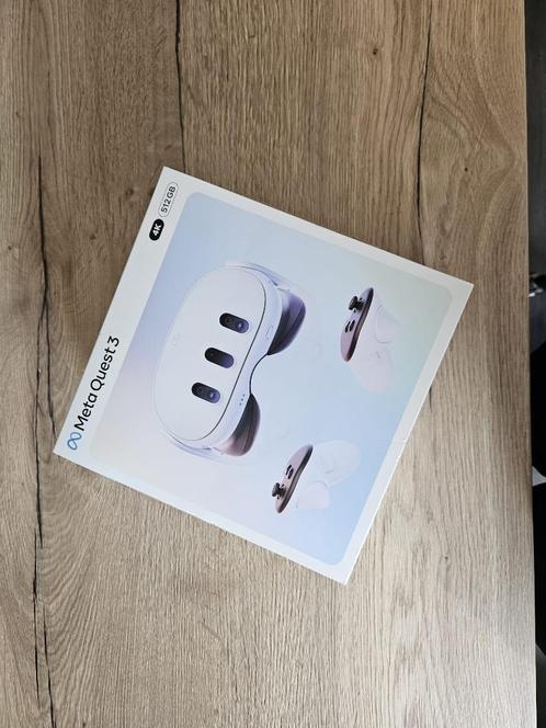Meta Quest 3 512GB + Carry Case & Cable – Boxed, Spelcomputers en Games, Virtual Reality, Zo goed als nieuw, Overige platformen