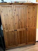 massief houten kledingkast / kast afmeting 185 x 148 x 58 cm, Huis en Inrichting, Kasten | Kledingkasten, Ophalen, Met hangruimte