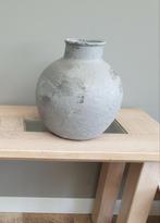 Pot vaas grijs glas betonlook 35hx32b cm, Huis en Inrichting, Woonaccessoires | Vazen, Ophalen, Overige kleuren, Minder dan 50 cm