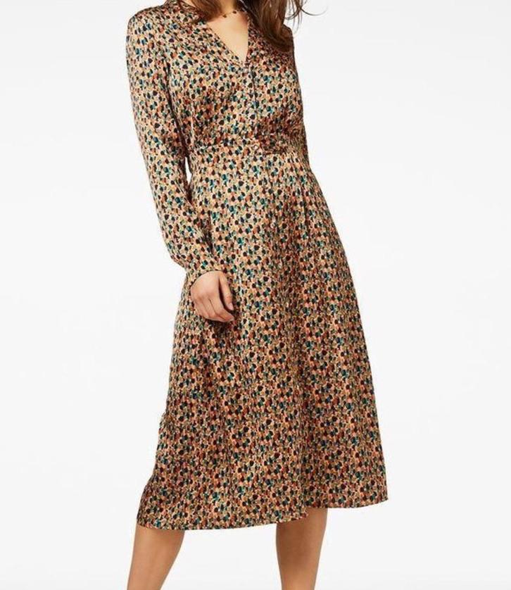 Freebird jurk XL goudkleurig, Kleding | Dames, Jurken, Zo goed als nieuw, Maat 42/44 (L), Overige kleuren, Onder de knie, Ophalen of Verzenden