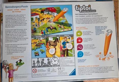 Tiptoi Ravensburger Puzzel manege zonder pen - Sinterklaas, Kinderen en Baby's, Speelgoed | Educatief en Creatief, Zo goed als nieuw