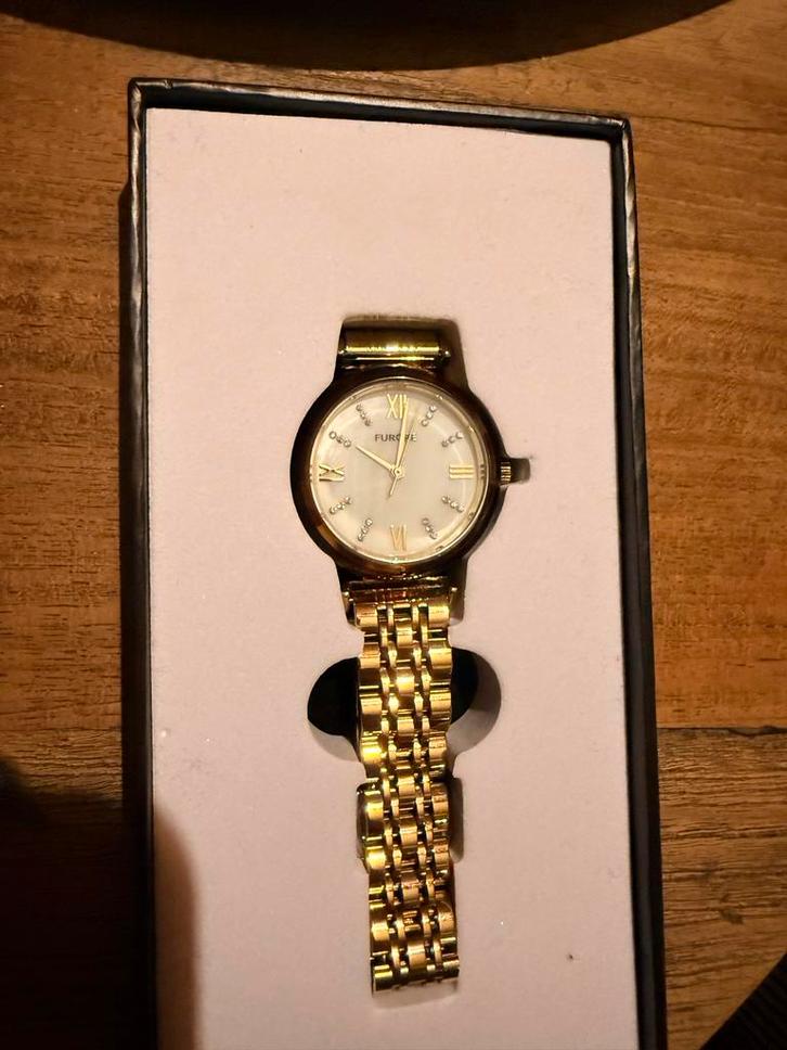 Furoré Dameshorloge - Gouden Look, Sieraden, Tassen en Uiterlijk, Horloges | Dames, Zo goed als nieuw, Polshorloge, Overige merken