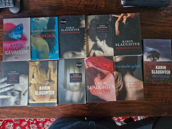Karin Slaughter - 11 Boeken in één koop!, Boeken, Thrillers, Gelezen, Nederland, Ophalen of Verzenden