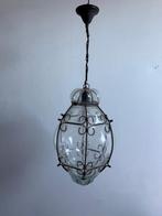 Venetiaanse hanglamp glas, Huis en Inrichting, Lampen | Hanglampen, Ophalen, Zo goed als nieuw, Glas, Minder dan 50 cm