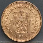 Mooi gouden vijfje 1912 - 5 gulden 1912 - Wilhelmina, Verzenden, 5 gulden, Goud, Koningin Wilhelmina