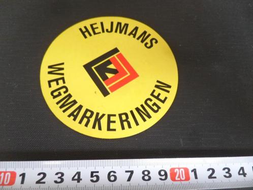 sticker Heijmans Wegmarkeringen, Verzamelen, Stickers, Zo goed als nieuw, Bedrijf of Vereniging, Ophalen