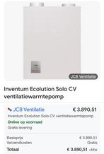 Nieuwe Inventum  Ecolution solo ventilatie warmtepomp 🆕, Hoog rendement (Hr), Overige typen, Nieuw, Minder dan 60 cm