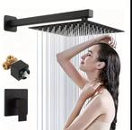 Mat zwarte inbouwdoucheset, Ophalen of Verzenden, Zo goed als nieuw, Rvs, Douche
