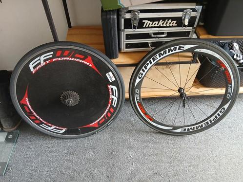 Wedstrijd wielen ffwd gipiemme MOET WEG SNELLE SET!!, Fietsen en Brommers, Fietsonderdelen, Zo goed als nieuw, Racefiets, Wiel