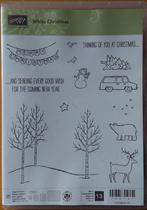 Stampin Up! White Christmas, stempelset kerst, Hobby en Vrije tijd, Stempelen, Ophalen of Verzenden, Zo goed als nieuw, Clearstamp