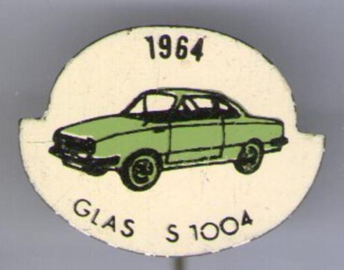 1964 Glas S 1004 groen op blik oldtimer auto speldje( B_123a, Verzamelen, Speldjes, Pins en Buttons, Zo goed als nieuw, Speldje of Pin