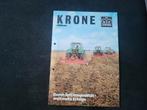 Tractor folder Krone KRONEvator, Boeken, Catalogussen en Folders, Ophalen of Verzenden, Zo goed als nieuw