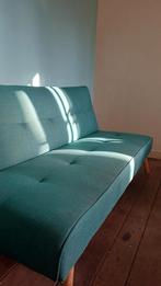 Mooie slaapbank groen/blauw, Ophalen, Tweepersoons, 190 cm of minder, 120 cm
