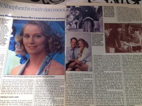 artikel over Cybill Shepherd, Verzamelen, Muziek, Artiesten en Beroemdheden, Gebruikt, Boek, Tijdschrift of Artikel, Ophalen of Verzenden