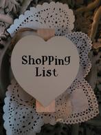Houten hart boodschappenlijst, Huis en Inrichting, Ophalen of Verzenden, Nieuw