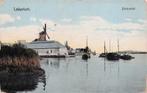 Lekkerkerk - Riviergezicht met schepen (1907?), Ophalen of Verzenden, Voor 1920, Gelopen, Zuid-Holland