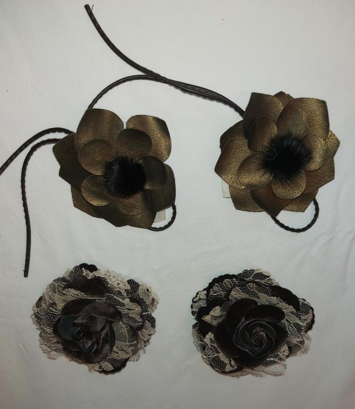 Nieuwe bloemen stof en kant set (H) Hoeden maken Decoratie, Hobby en Vrije tijd, Overige Hobby en Vrije tijd, Nieuw, Ophalen of Verzenden