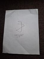 Handtekening dichter Jules Deelder 1985, Ophalen of Verzenden