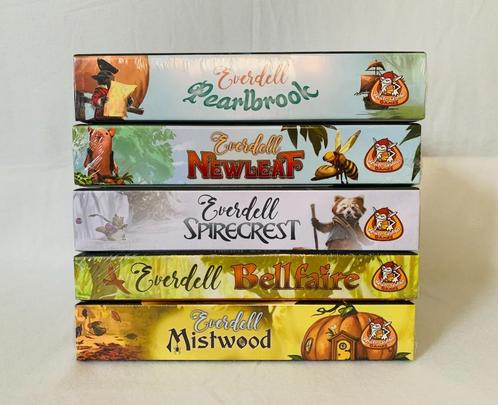 Everdell bundel NL - 5 uitbreidingen | Nieuw in doos, Hobby en Vrije tijd, Gezelschapsspellen | Bordspellen, Nieuw, Een of twee spelers