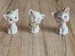 3 Mooie zeldzame Vintage Katten Poes beeldjes van Napcoware, Verzenden, Gebruikt, Dier