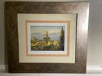 Gesigneerde zeefdruk no. 55/100 in schitterende lijst, Antiek en Kunst, Kunst | Litho's en Zeefdrukken, Ophalen of Verzenden