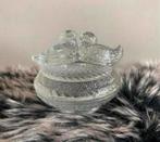 snoeppot / stolp /bonbonniere Vogels, Verzenden, Zo goed als nieuw, Rond, Glas