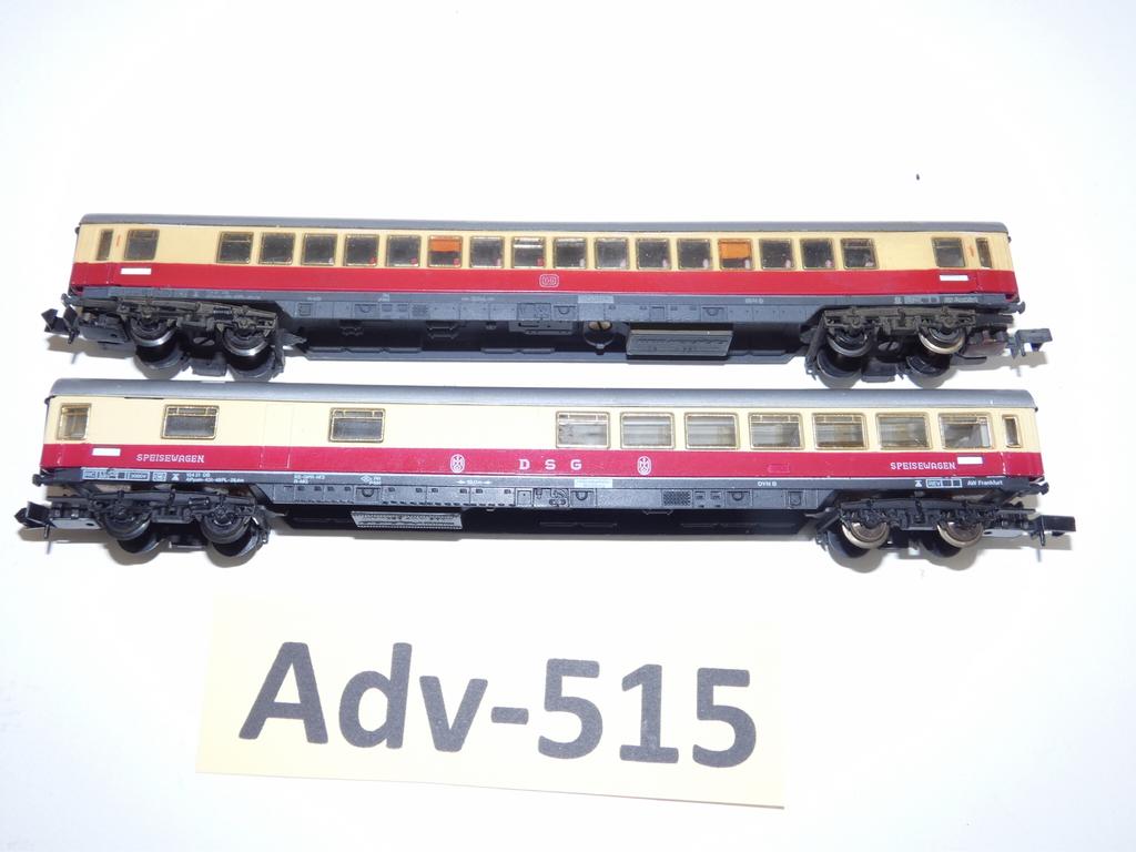 Adv-515 N Spoor TEE -Personenwagons 3820/40 Arnhold, Hobby en Vrije tijd, Modeltreinen | N-Spoor, Arnold, Gebruikt, Gelijkstroom