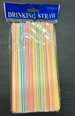 Plastic rietjes gekleurd 100 stuks, Nieuw, Ophalen of Verzenden, A, A