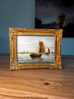 Olieverf Schilderij - Boten op het Water, Antiek en Kunst, Kunst | Schilderijen | Klassiek, Ophalen of Verzenden